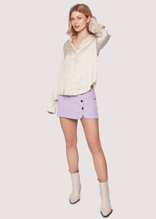 Zephyr Lily Shirt Silver