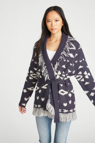 Bradyn Wrap Sweater Navy