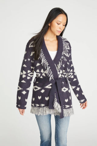 Bradyn Wrap Sweater Navy