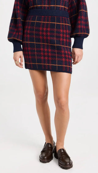 Plaid Sweater Skirt