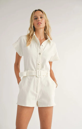 Cold Spritz Denim Romper