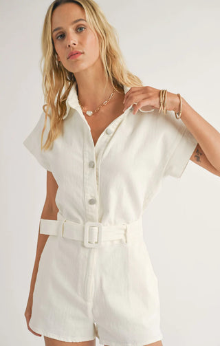 Cold Spritz Denim Romper