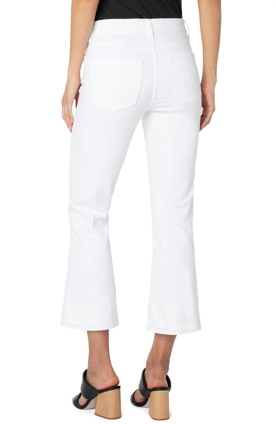 Gia Glider Crop Flare White