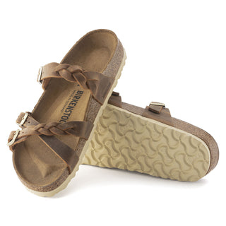 Franca Braided Sandal Cognac