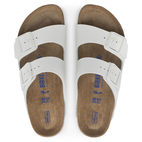 Arizona White Leather Soft Footbed