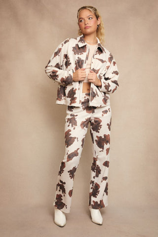 Cow Print Pants