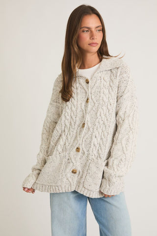 Oversized Cardigan / Heather Grey