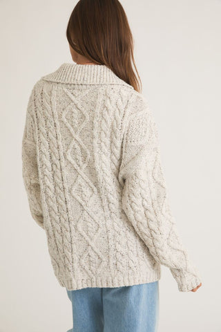 Oversized Cardigan / Heather Grey