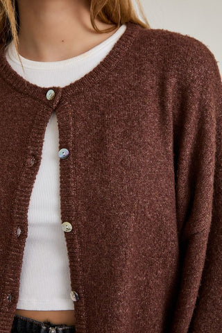Crew Neck Cardigan