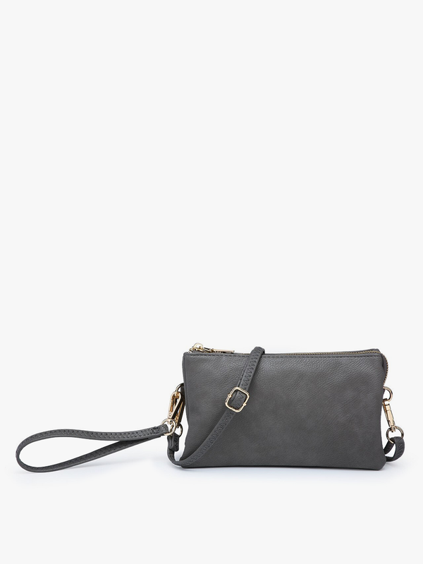 Riley Crossbody Wristlet Charcoal