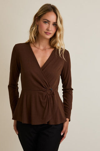 Surplice O-Ring Top / Espresso