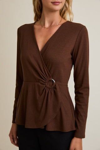 Surplice O-Ring Top / Espresso
