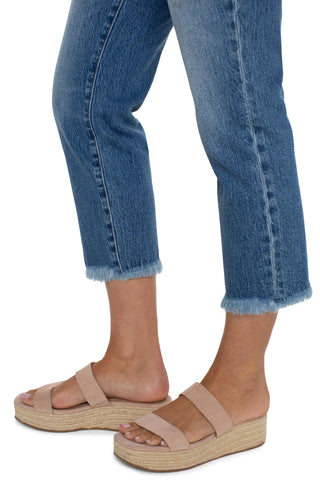 Liv Hi-Rise Non-Skinny Skinny With Fray Hem