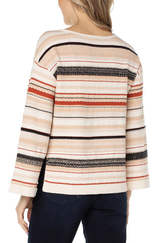 Textured Stripe Sweater