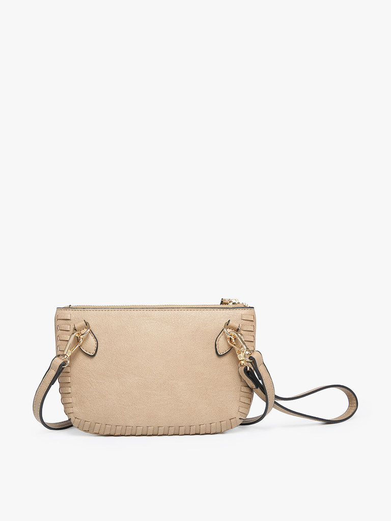 Bonnie Whipstitch Crossbody Black