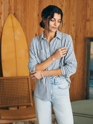 Legend Sweater Shirt / Navy Blazer Stripe