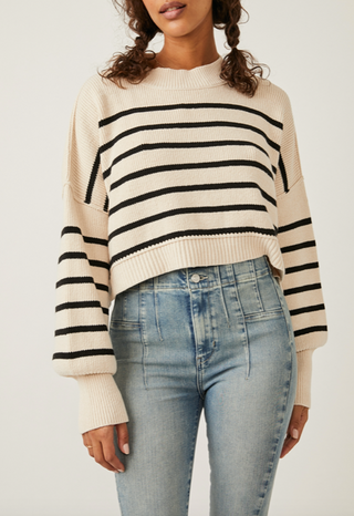 Stripe Easy Street Crop Pearl Combo