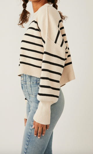 Stripe Easy Street Crop Pearl Combo