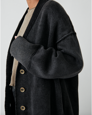 Chamomile Cardi Washed Black