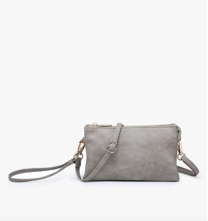 Riley Crossbody Wristlet Stone