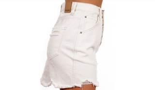 Deco White Brea Cutoff Skirt