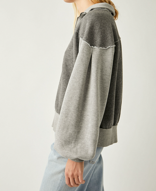 Kassey Half Zip Heathery Grey