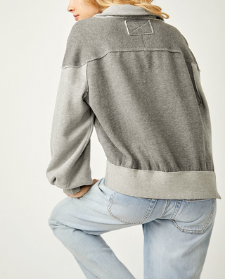 Kassey Half Zip Heathery Grey