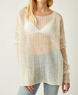 Wednesday Cashmere Pullover Whey