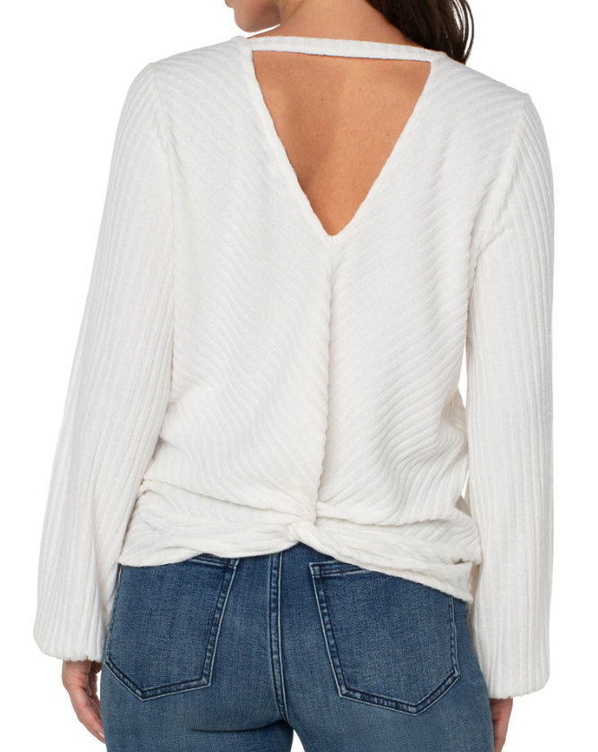 Twist Back Long Sleeve Top