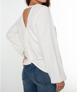 Twist Back Long Sleeve Top