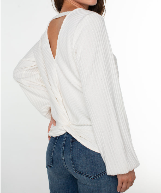 Load image into Gallery viewer, Twist Back Long Sleeve Top
