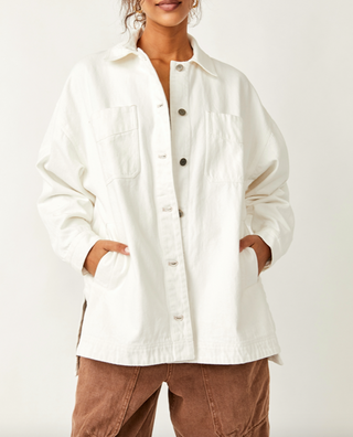 Madison City Twill Jacket Optic White