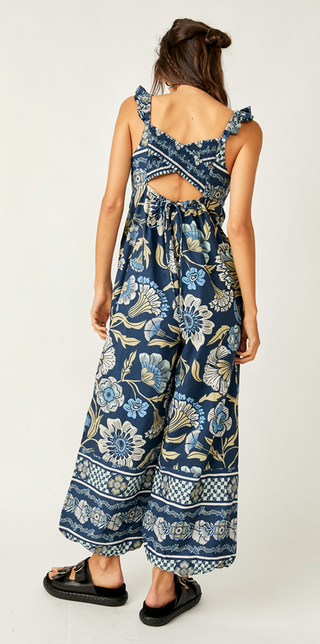 Bali Albright Jumpsuit Navy Combo