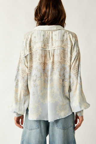 Virgo Baby Button-down Spring Blue Combo