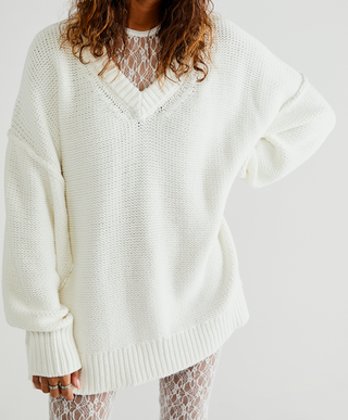 Alli V Neck Optic White