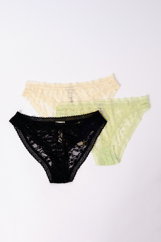 Daisy Lace Bikini Three Pack