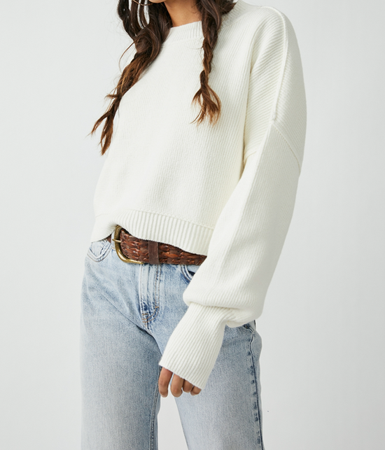 Easy Street Crop Pullover Moonglow