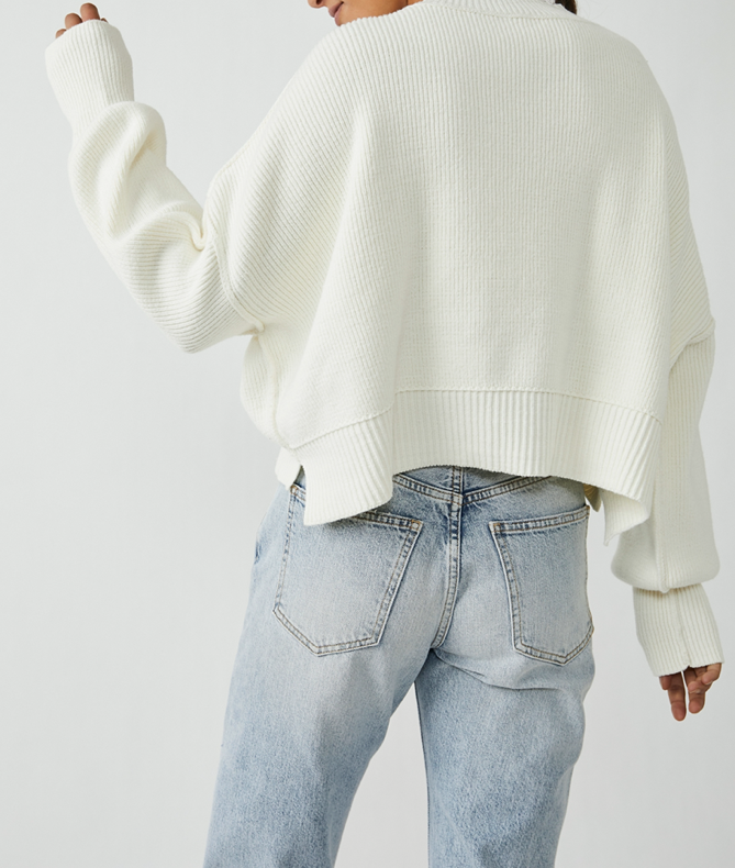 Easy Street Crop Pullover Moonglow