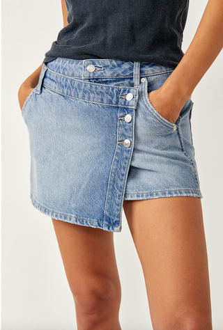 Wynne Denim Skirt Light Indigo