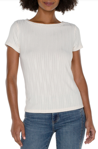 Cap Sleeve Boat Neck Baby Tee