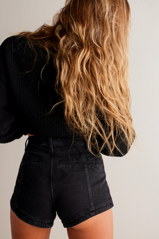 Crvy Mona High Rise Short Midnight Black