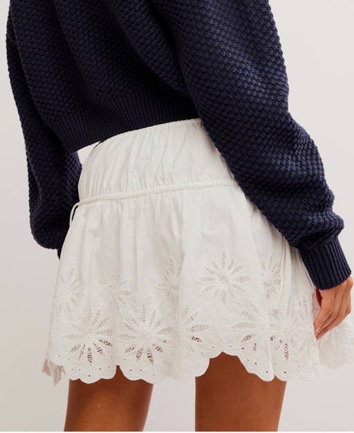 Wildest Dream Mini Skirt Optic White