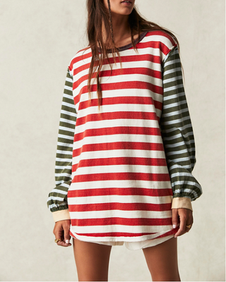 Sawyer Stripe Tee Kelp
