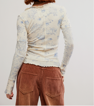 Clover Printed Thermal Ivory