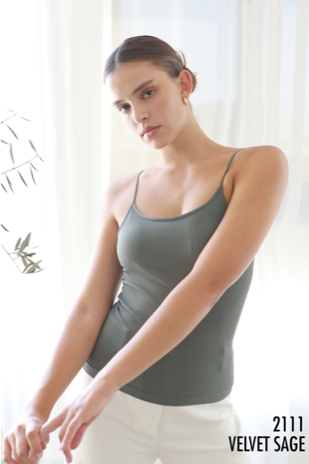 Ribbed Camisole / Velvet Sage