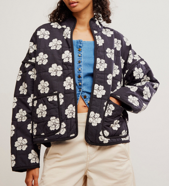 Chloe Jacket / Night Blooms