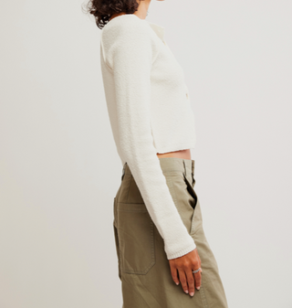 Sydney Shrunken Cardi / Optic White