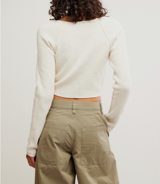 Sydney Shrunken Cardi / Optic White