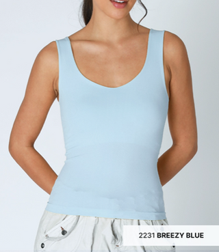 Clean Line Sweet Heart Tank / Breezy Blue