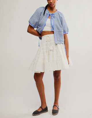 Many Layers Midi Skirts / Clean Ivory